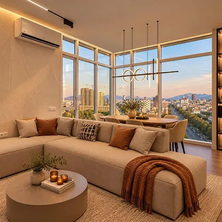 Luxury Top- Floor With Panoramic View - * Tirana